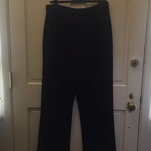 St John Black Santana Knit pull on PANTS Size 14